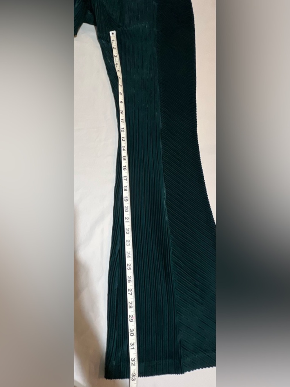 Free People Pull On Green Velvet Flare Pants - Sz M NWT Boho Whimsical - Picture 8 of 10
